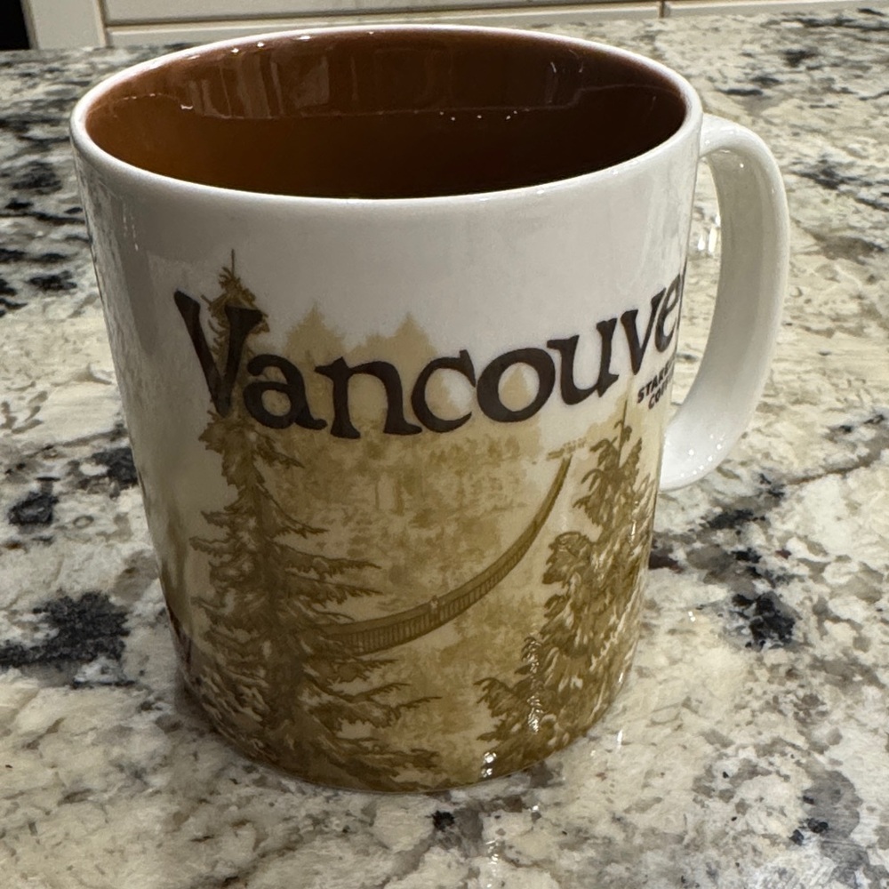 Starbucks Vancouver Brown and White Mug